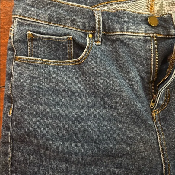 Ann Taylor Dark Blue Jeans: The Taper - Picture 5 of 9